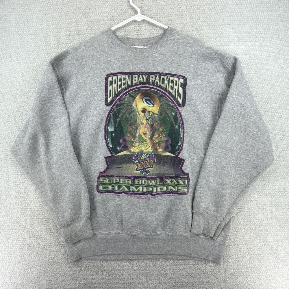 Vintage 1997 Green Bay Packers Starter Sweatshirt XL Super Bowl XXXI Champions